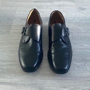 Men's Black Leather Dress Shoes